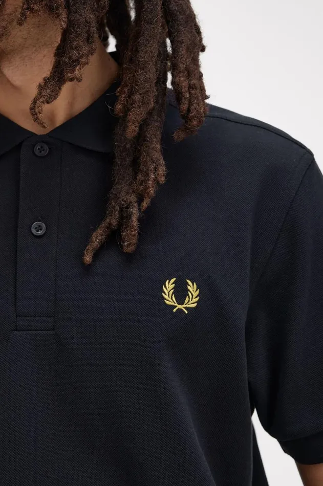 Men The Fred Perry Shirt Fred Perry M6000 Navyhoneycomb