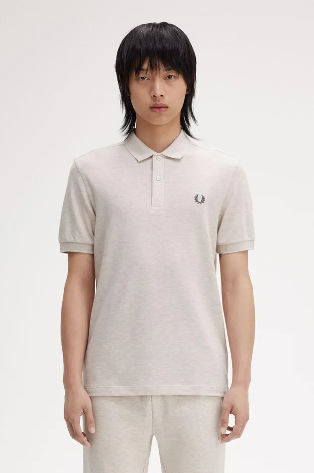 Men The Fred Perry Shirt Fred Perry M6000 Porridge Marlanchor Grey
