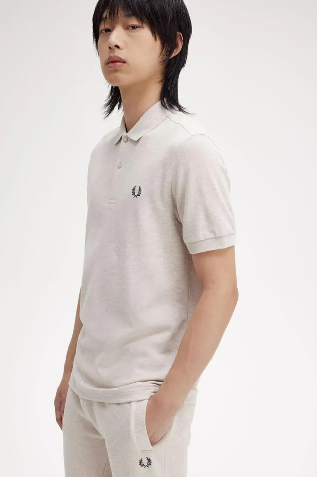 Men The Fred Perry Shirt Fred Perry M6000 Porridge Marlanchor Grey