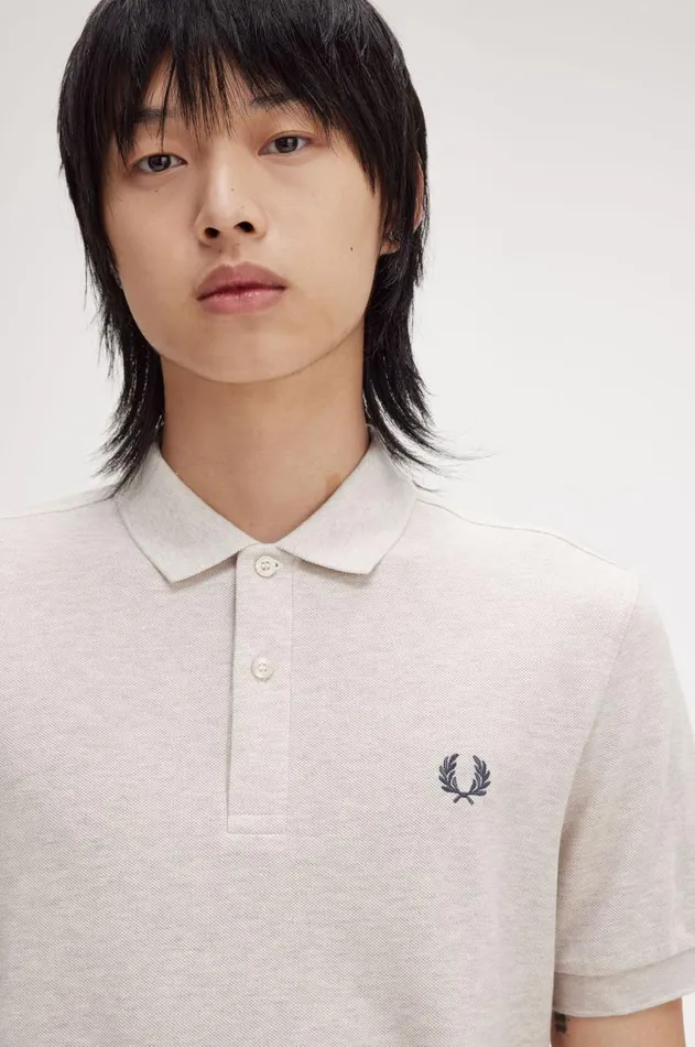 Men The Fred Perry Shirt Fred Perry M6000 Porridge Marlanchor Grey