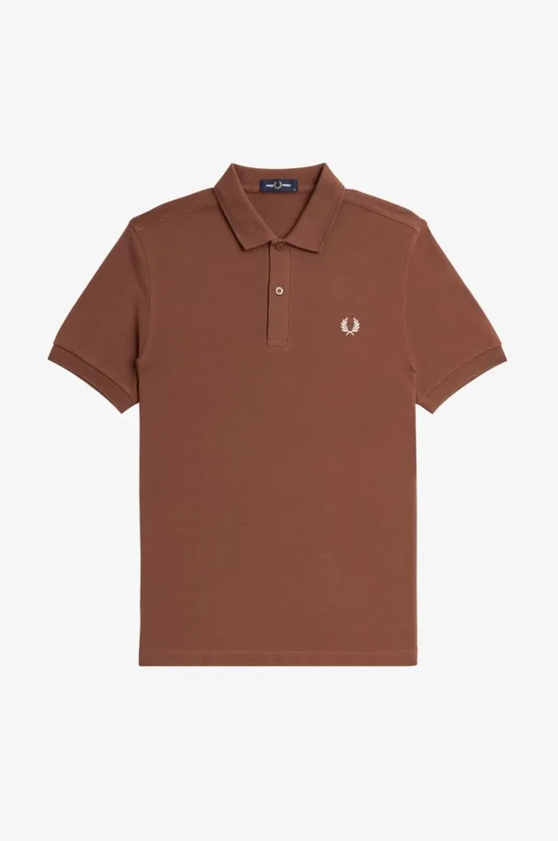 Men The Fred Perry Shirt Fred Perry M6000 Whisky Brownporridge Marl