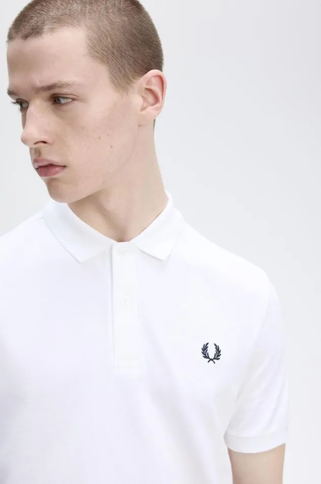 Men The Fred Perry Shirt Fred Perry M6000 Whitenavy