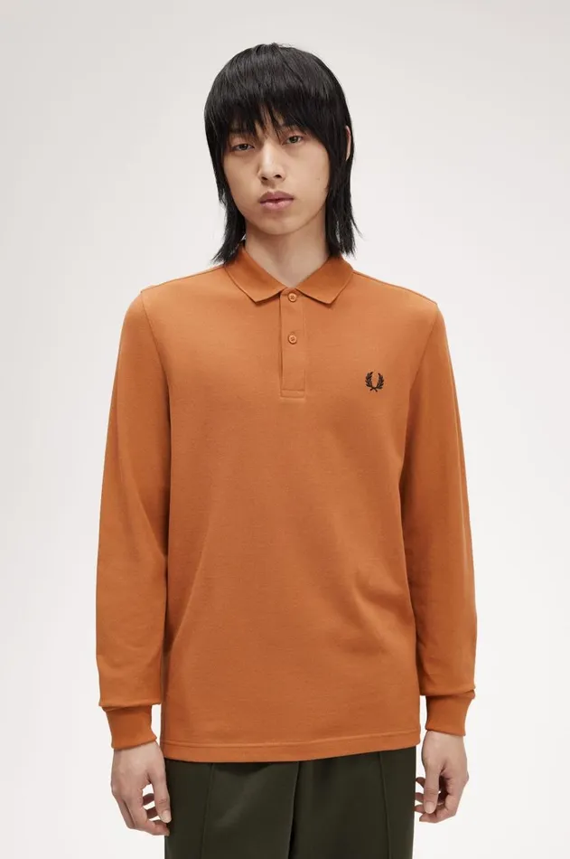 Men The Fred Perry Shirt Fred Perry M6006 Marmaladeblack