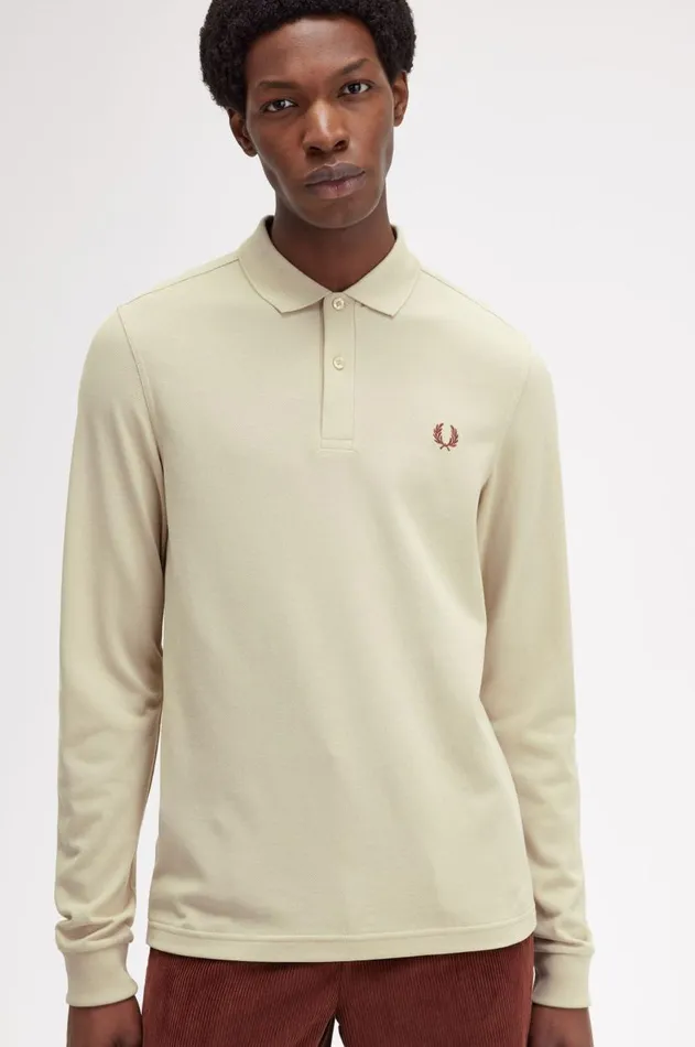 Men The Fred Perry Shirt Fred Perry M6006 Oatmealwhisky Brown