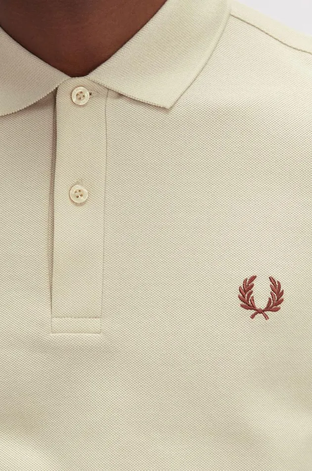 Men The Fred Perry Shirt Fred Perry M6006 Oatmealwhisky Brown