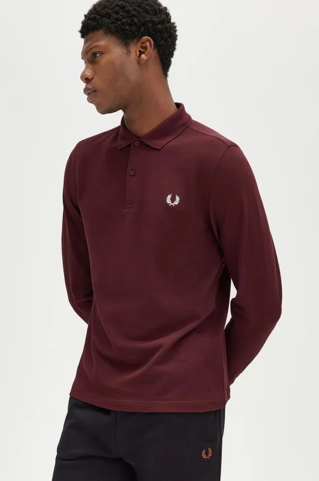 Men The Fred Perry Shirt Fred Perry M6006 Oxbloodecru