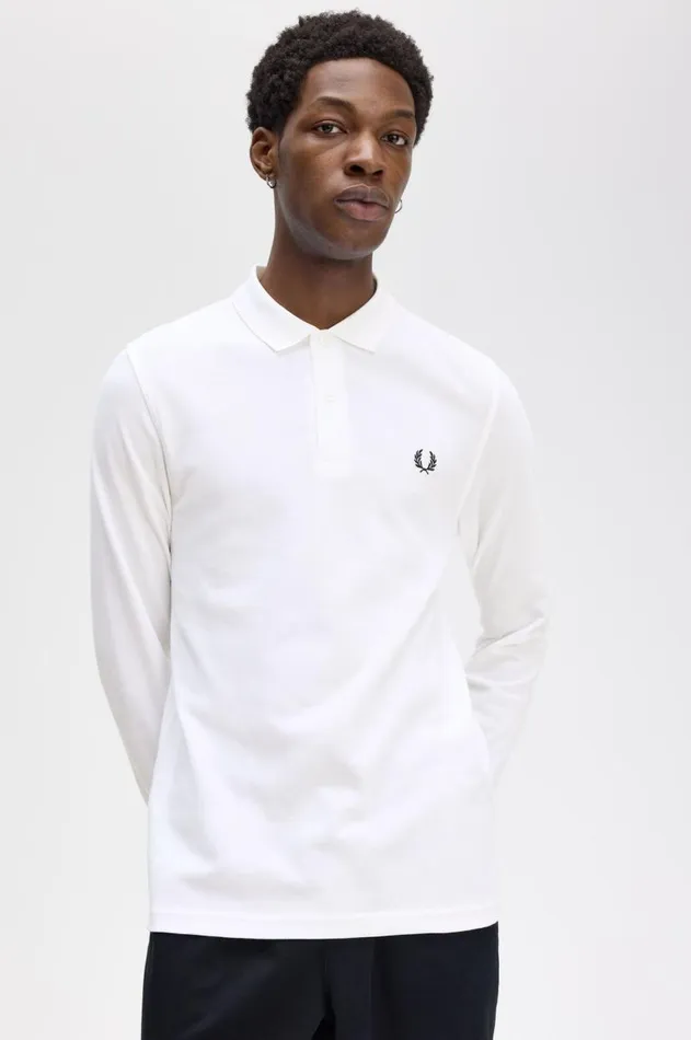 Men The Fred Perry Shirt Fred Perry M6006 Whitenavy