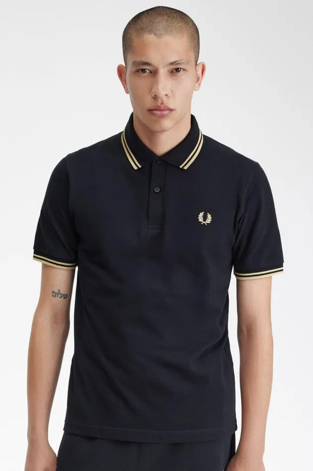 Men The Fred Perry Shirt Fred Perry Makati M12 Blackchampagnechampagne