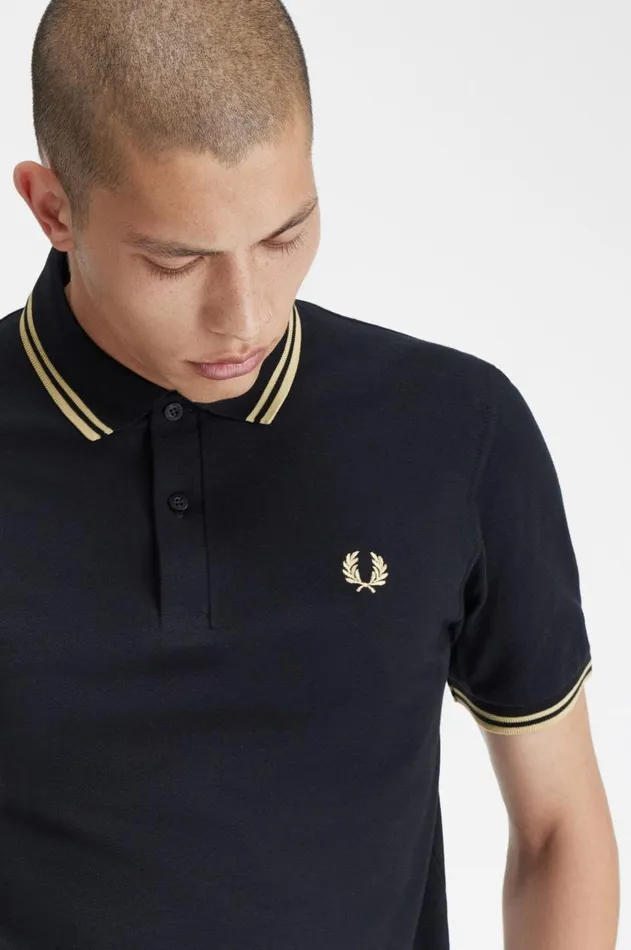 Men The Fred Perry Shirt Fred Perry Makati M12 Blackchampagnechampagne
