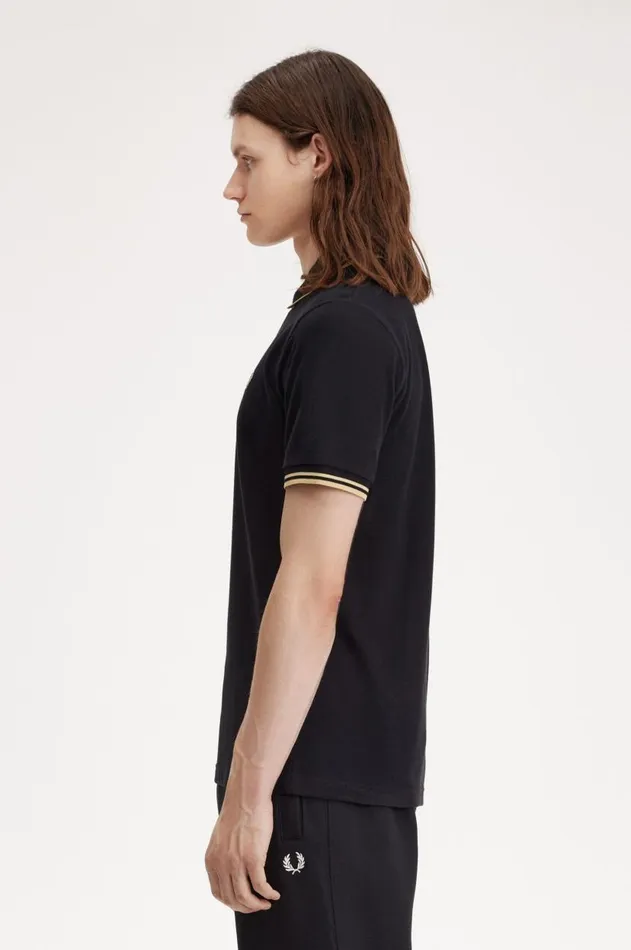 Men The Fred Perry Shirt Fred Perry Osaka M12 Blackchampagnechampagne