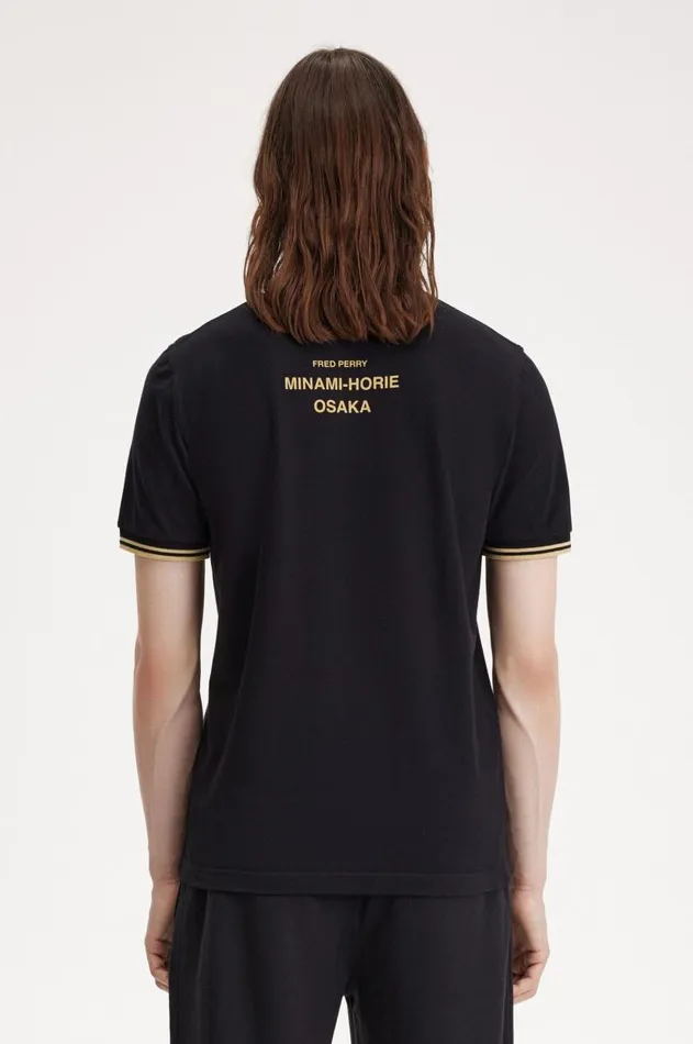 Men The Fred Perry Shirt Fred Perry Osaka M12 Blackchampagnechampagne
