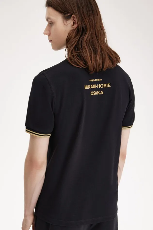 Men The Fred Perry Shirt Fred Perry Osaka M12 Blackchampagnechampagne