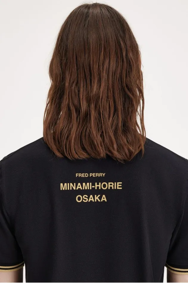 Men The Fred Perry Shirt Fred Perry Osaka M12 Blackchampagnechampagne