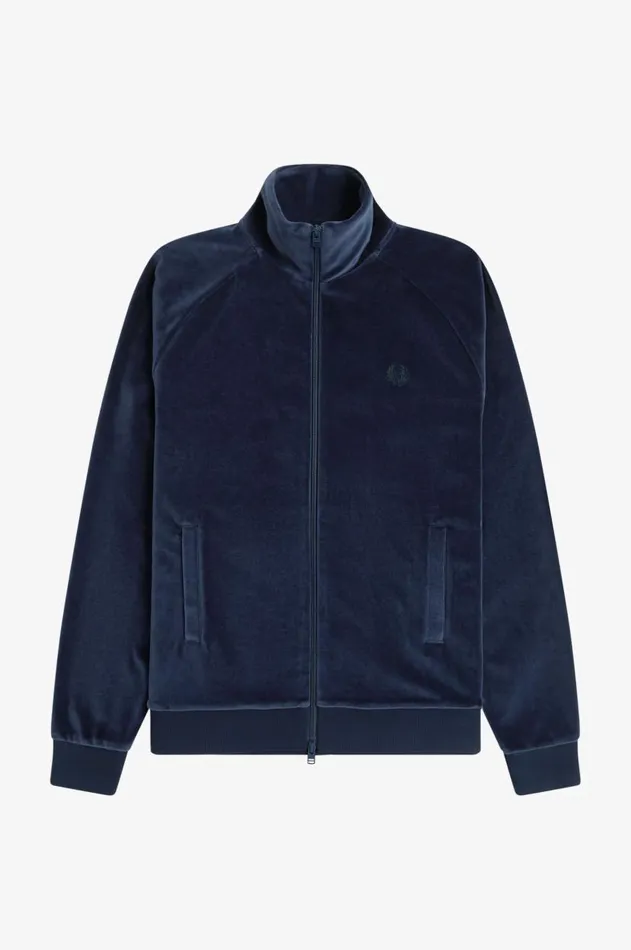Men Track Jackets Fred Perry Track Jacket Dark Carbon