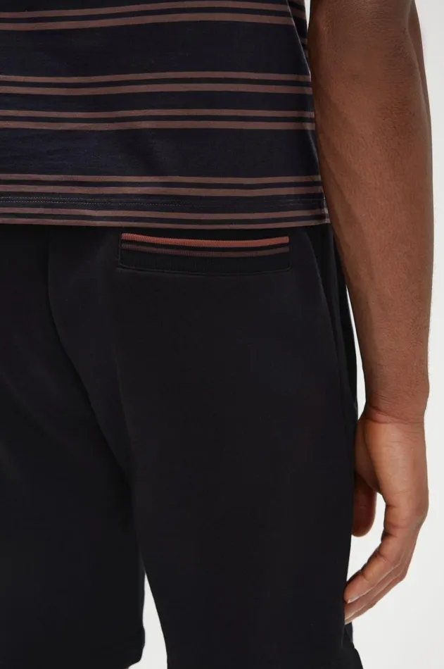 Men Tracksuits Fred Perry Classic Sweat Shorts Blackwhisky Brown