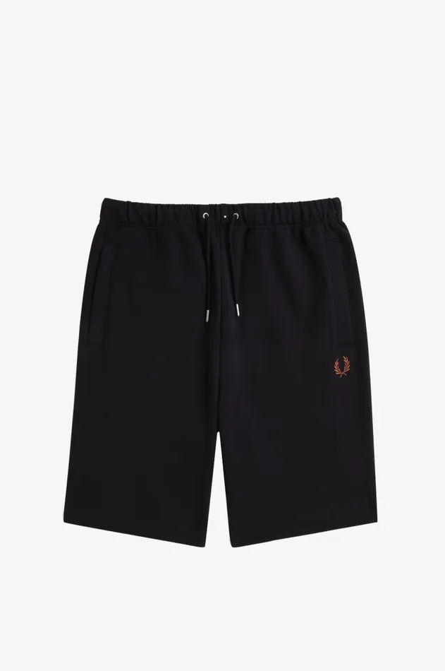 Men Tracksuits Fred Perry Classic Sweat Shorts Blackwhisky Brown