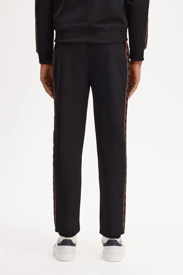 Men Tracksuits Fred Perry Contrast Taped Track Pants Blackwhisky Brown