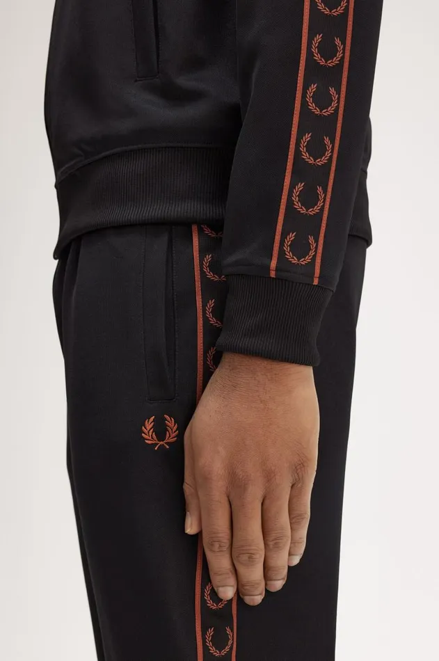 Men Tracksuits Fred Perry Contrast Taped Track Pants Blackwhisky Brown