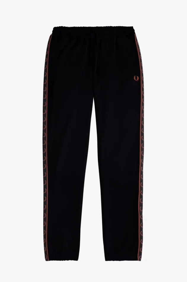 Men Tracksuits Fred Perry Contrast Taped Track Pants Blackwhisky Brown