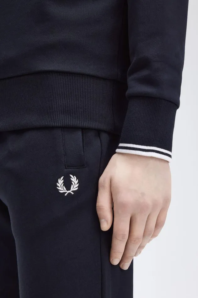Men Tracksuits Fred Perry Loopback Sweatpant Navy