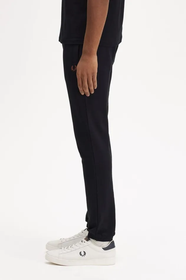 Men Tracksuits Fred Perry Loopback Sweatpants Blackwhisky Brown