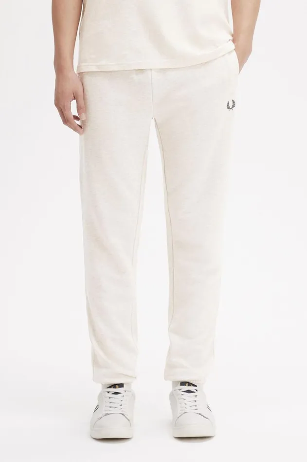 Men Tracksuits Fred Perry Loopback Sweatpants Porridge Marlanchor Grey