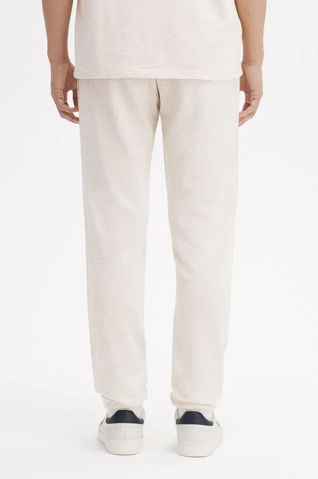 Men Tracksuits Fred Perry Loopback Sweatpants Porridge Marlanchor Grey
