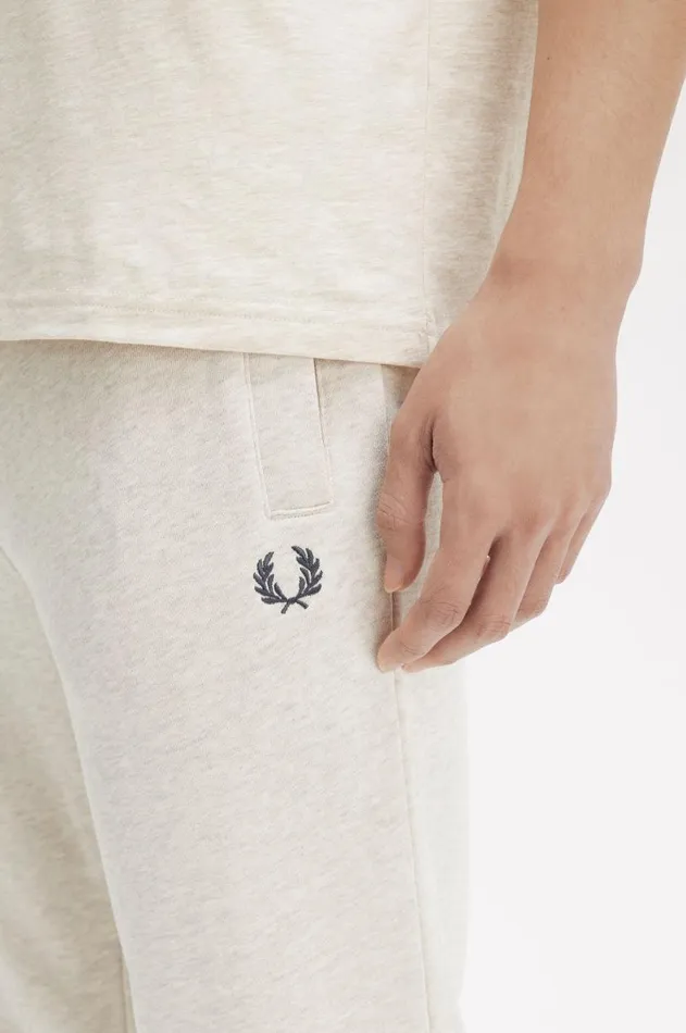 Men Tracksuits Fred Perry Loopback Sweatpants Porridge Marlanchor Grey