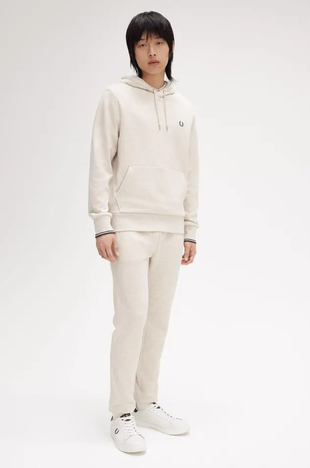 Men Tracksuits Fred Perry Loopback Sweatpants Porridge Marlanchor Grey