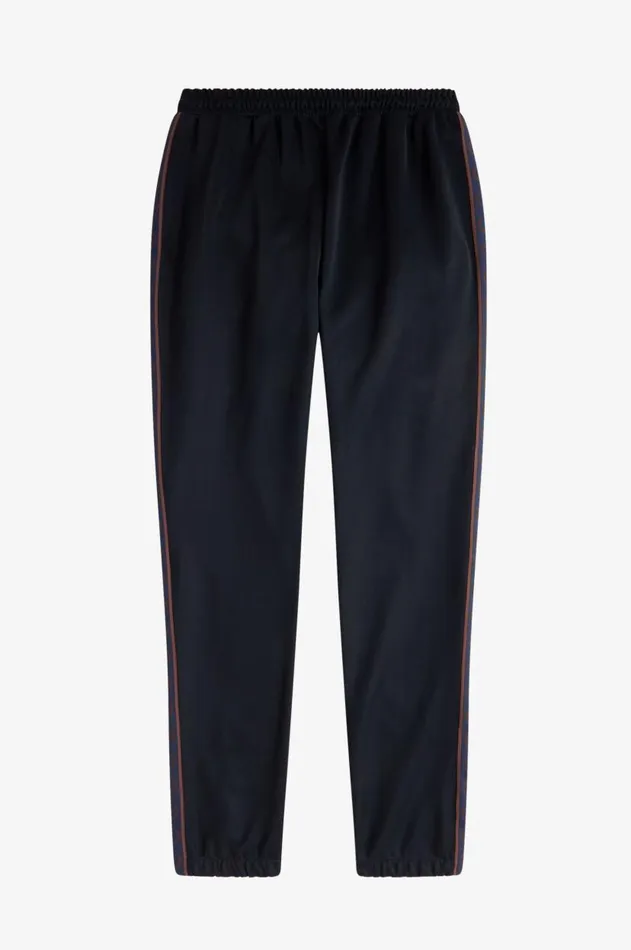 Men Trousers Fred Perry Contrast Tape Track Pants Navycarrington Brick