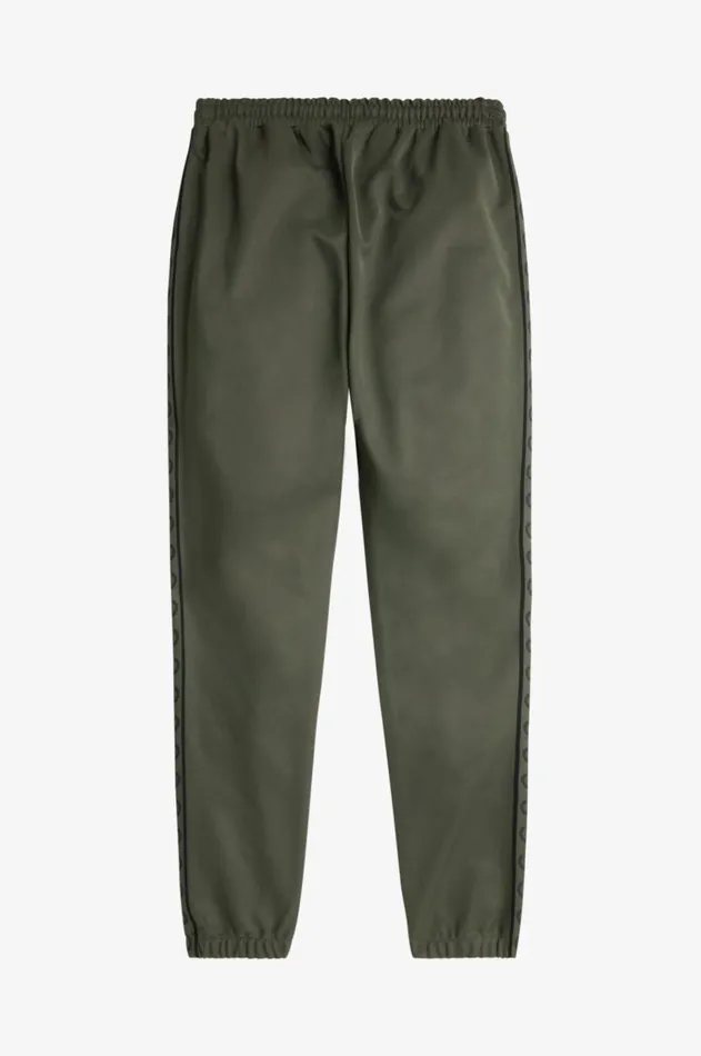 Men Trousers Fred Perry Contrast Taped Track Pants Laurel Wreath Greennight Green