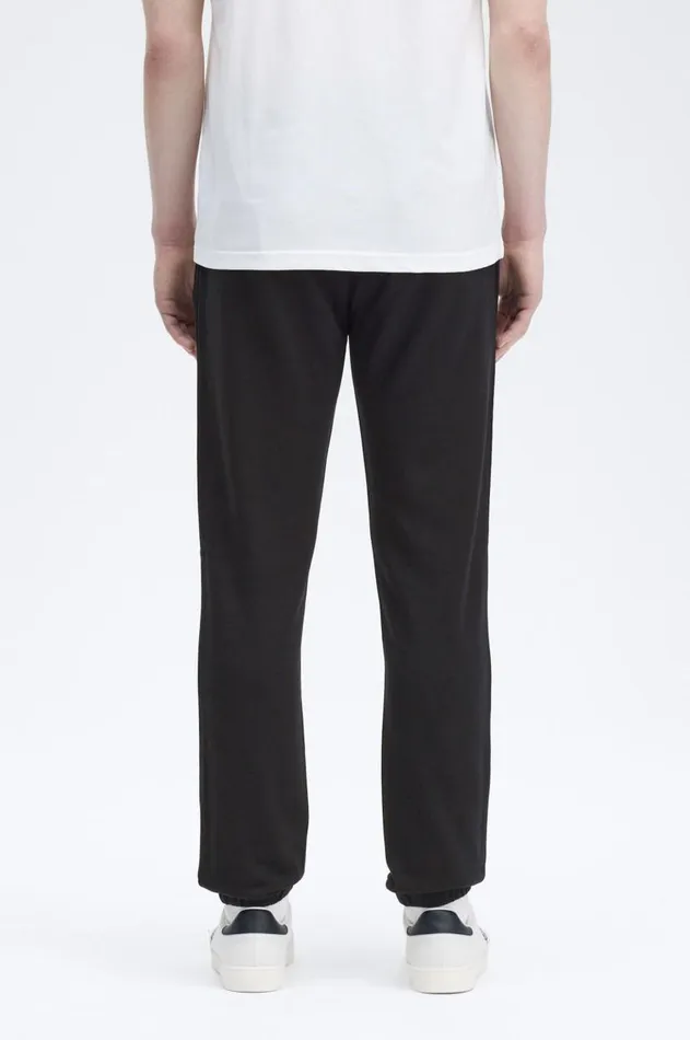 Men Trousers Fred Perry Loopback Sweatpant Black