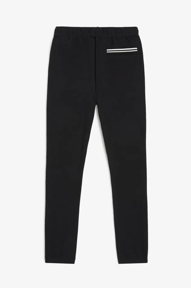 Men Trousers Fred Perry Loopback Sweatpant Black