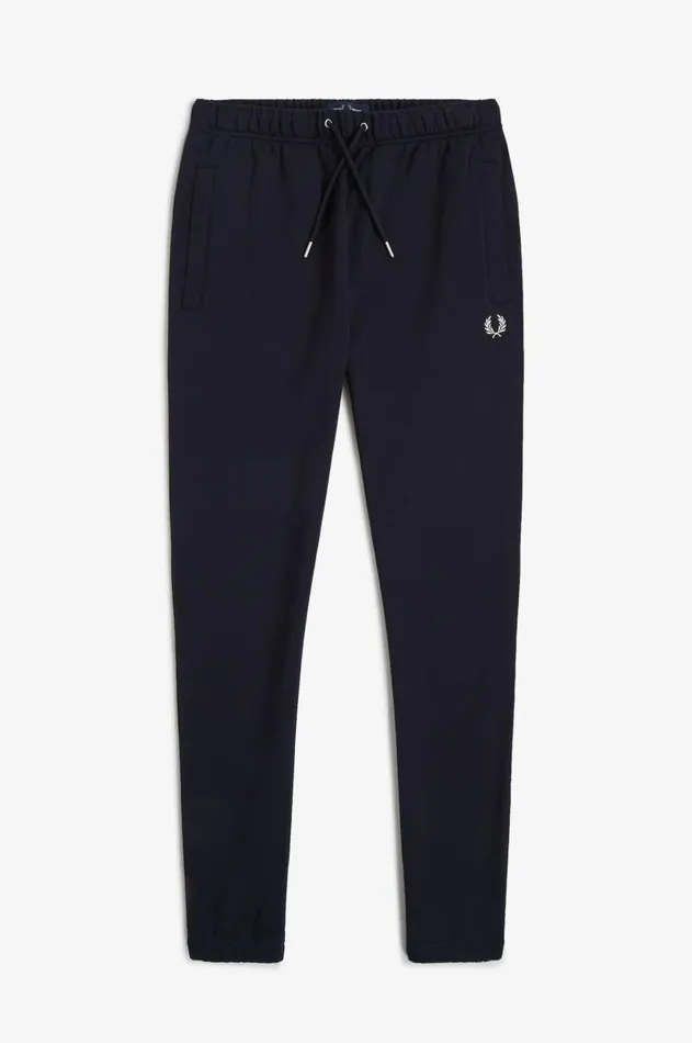 Men Trousers Fred Perry Loopback Sweatpant Navy