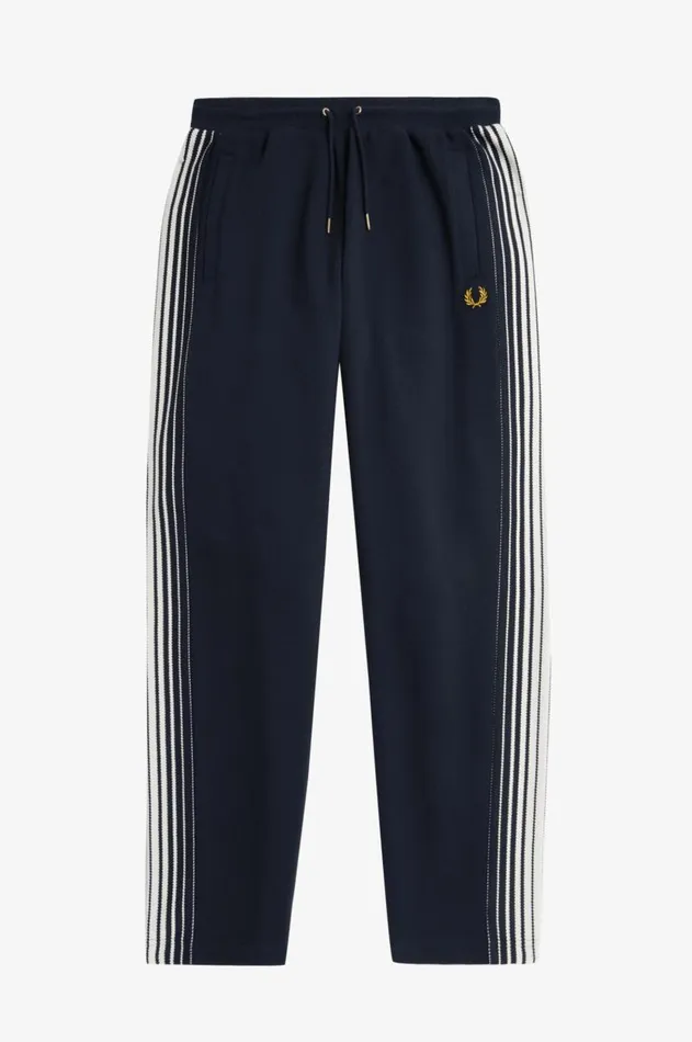 Men Trousers Fred Perry Ombre Stripe Track Pants Navy