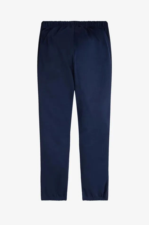 Men Trousers Fred Perry Tape Detail Track Pants Dark Carbon
