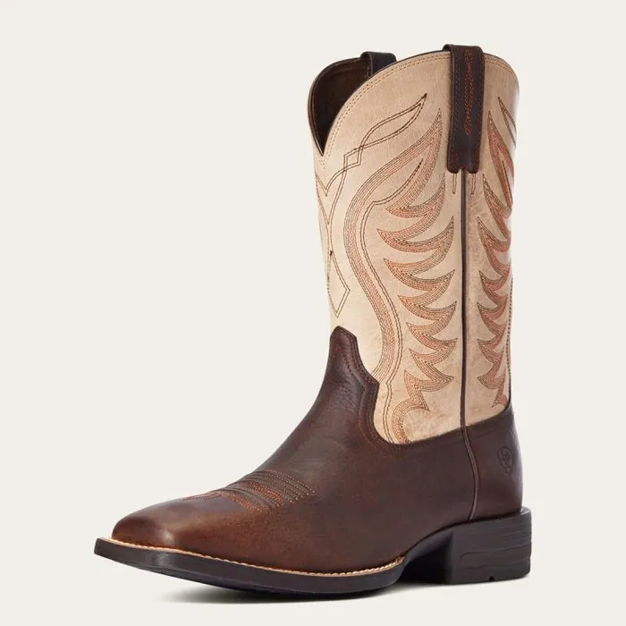 Men Western Boots Ariat Amos Cowboy Boot Barley Brown