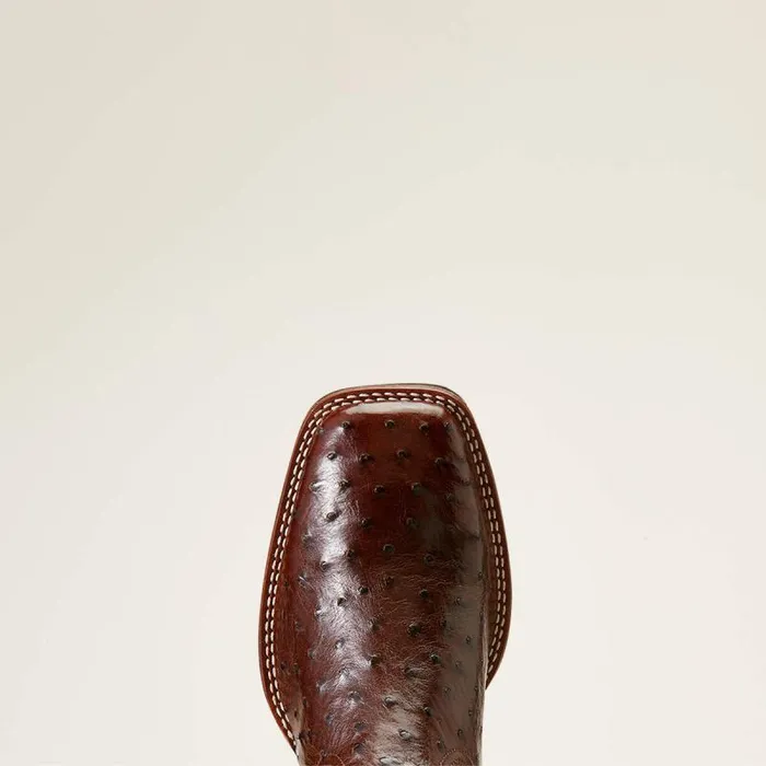 Men Western Boots Ariat Barley Ultra Western Boot Dark Tabac Full Quill Ostrich Men Western Boots Ariat Barley Ultra Western Boot Dark Tabac Full Quill Ostrich