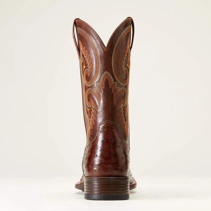 Men Western Boots Ariat Barley Ultra Western Boot Dark Tabac Full Quill Ostrich Men Western Boots Ariat Barley Ultra Western Boot Dark Tabac Full Quill Ostrich