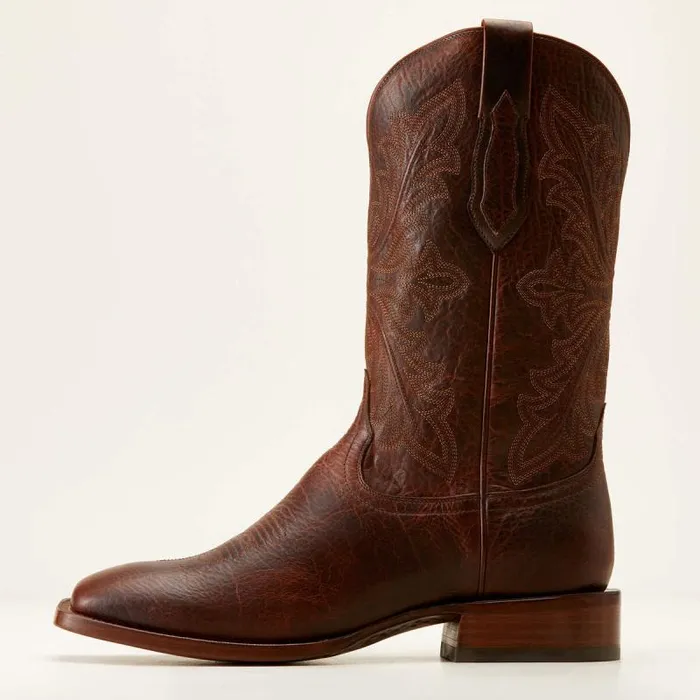 Men Western Boots Ariat Bench Made Bassett Cowboy Boot Saddle Brown Bison Men Western Boots Ariat Bench Made Bassett Cowboy Boot Saddle Brown Bison