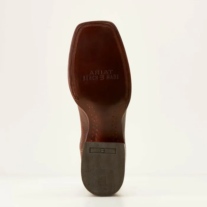 Men Western Boots Ariat Bench Made Bassett Cowboy Boot Saddle Brown Bison Men Western Boots Ariat Bench Made Bassett Cowboy Boot Saddle Brown Bison