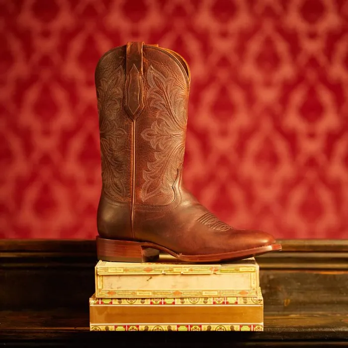 Men Western Boots Ariat Bench Made Bassett Cowboy Boot Saddle Brown Bison Men Western Boots Ariat Bench Made Bassett Cowboy Boot Saddle Brown Bison