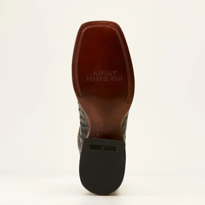 Men Western Boots Ariat Bench Made Bassett Western Boot Black Full Quill Ostrich Men Western Boots Ariat Bench Made Bassett Western Boot Black Full Quill Ostrich