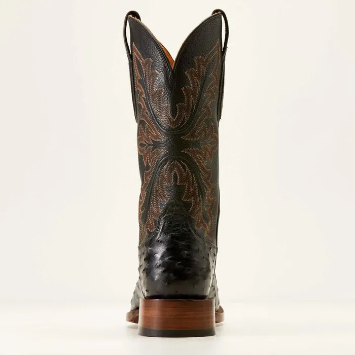 Men Western Boots Ariat Bench Made Bassett Western Boot Black Full Quill Ostrich Men Western Boots Ariat Bench Made Bassett Western Boot Black Full Quill Ostrich