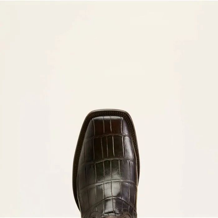 Men Western Boots Ariat Bench Made Bassett Western Boot Hickory American Alligator Tail Men Western Boots Ariat Bench Made Bassett Western Boot Hickory American Alligator Tail