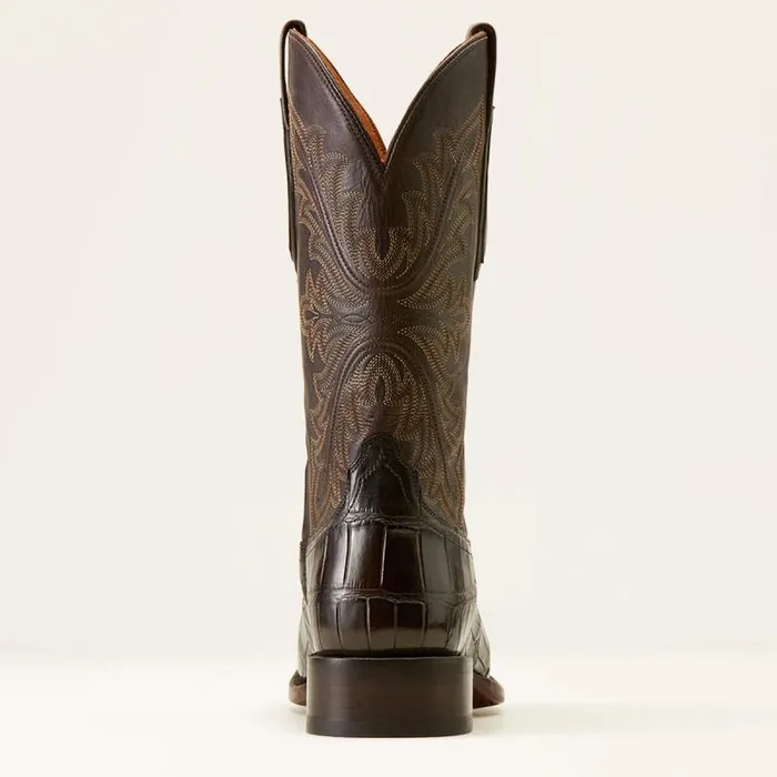 Men Western Boots Ariat Bench Made Bassett Western Boot Hickory American Alligator Tail Men Western Boots Ariat Bench Made Bassett Western Boot Hickory American Alligator Tail