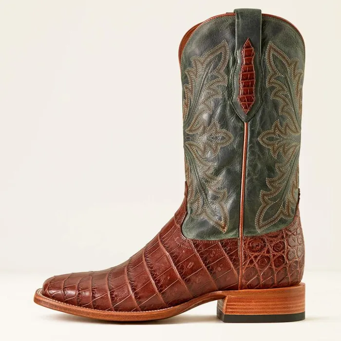 Men Western Boots Ariat Bench Made Bassett Western Boot Whiskey Nile Crocforest Green Men Western Boots Ariat Bench Made Bassett Western Boot Whiskey Nile Crocforest Green