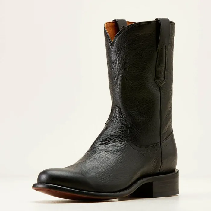 Men Western Boots Ariat Bench Made Clanton Western Boot Cool Black Bison