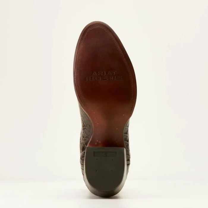 Men Western Boots Ariat Bench Made James Western Boot Hickory American Alligator Men Western Boots Ariat Bench Made James Western Boot Hickory American Alligator