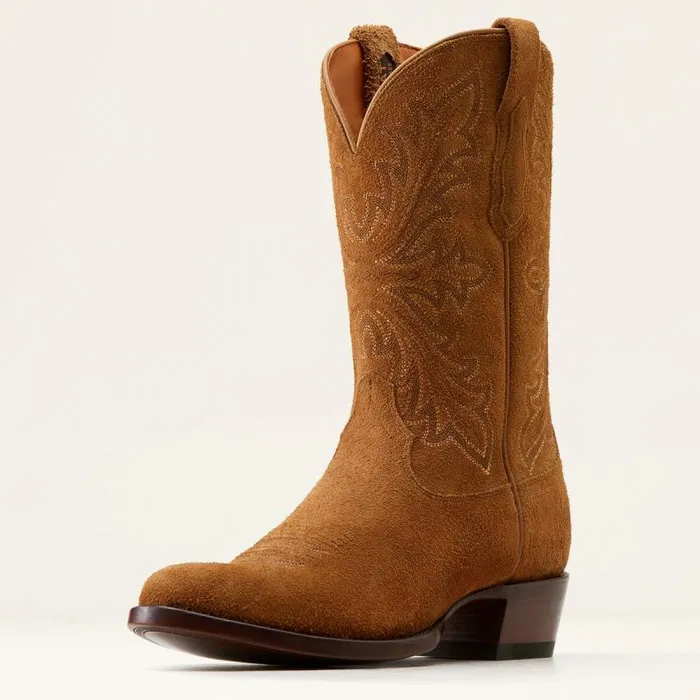 Men Western Boots Ariat Bench Made James Western Boot Oiled Tan Roughout